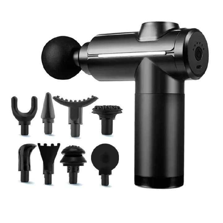 Fascia gun Massage Gun Speeds Deep Tissue Massager, 8 Massage Heads Muscle  Massager for Pain Relief Recovery, Quiet Handheld Massager for Neck Back Relaxation, Gifts for Men Women