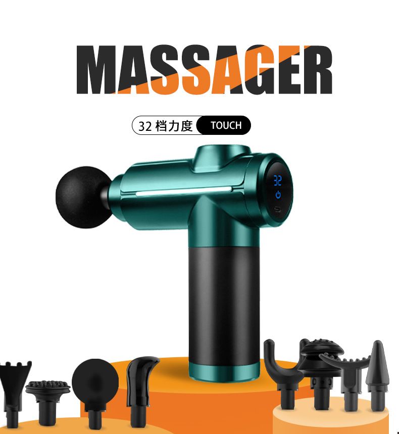 Fascia gun Massage Gun Speeds Deep Tissue Massager, 8 Massage Heads Muscle  Massager for Pain Relief Recovery, Quiet Handheld Massager for Neck Back Relaxation, Gifts for Men Women