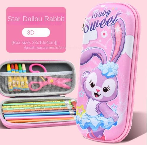 Stationery Box Pencil Case for Boys Girls 3D EVA Cartoon Storage Pouch Pen Holder for School Kids Large-Capacity Storage Box Children's Student Gift