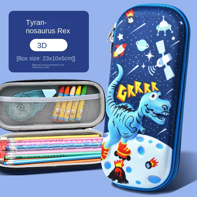 Stationery Box Pencil Case for Boys Girls 3D EVA Cartoon Storage Pouch Pen Holder for School Kids Large-Capacity Storage Box Children's Student Gift