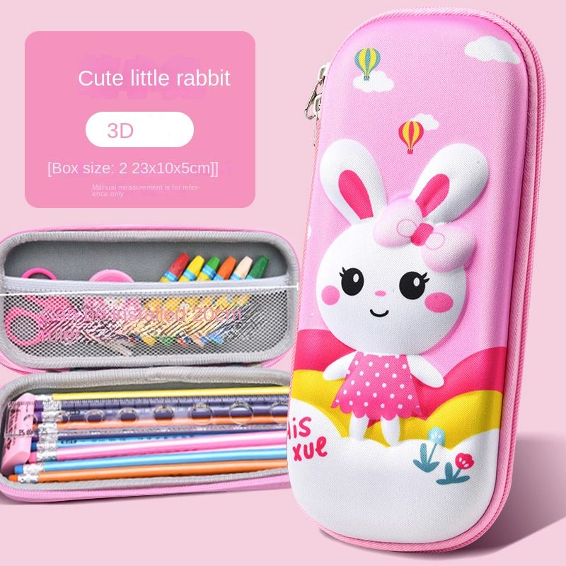 Stationery Box Pencil Case for Boys Girls 3D EVA Cartoon Storage Pouch Pen Holder for School Kids Large-Capacity Storage Box Children's Student Gift