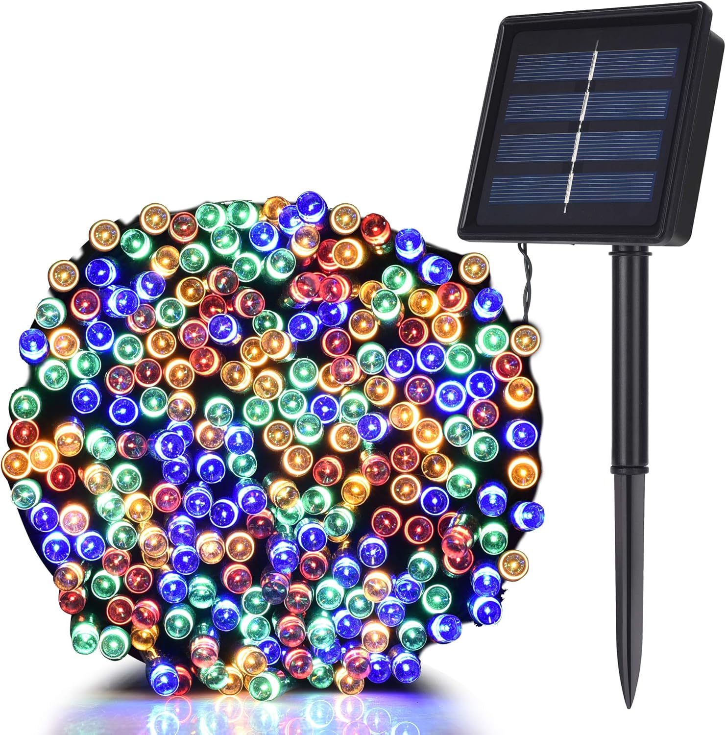 Solar String Lights Outdoor Led Fairy Lights Solar Fairy String Light for Garden Fence Home Christmas Tree Party Plaza 100 Led Multi-Colored
