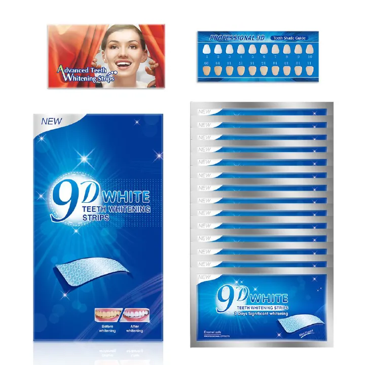 Premium Teeth Whitening Strips, 28 Piece Tooth Whitening Pack for 14 Treatments, Safe On Enamel, Easy to Use Home Tooth Whitening kit, Advanced 9D Technology Teeth Whitening Kit