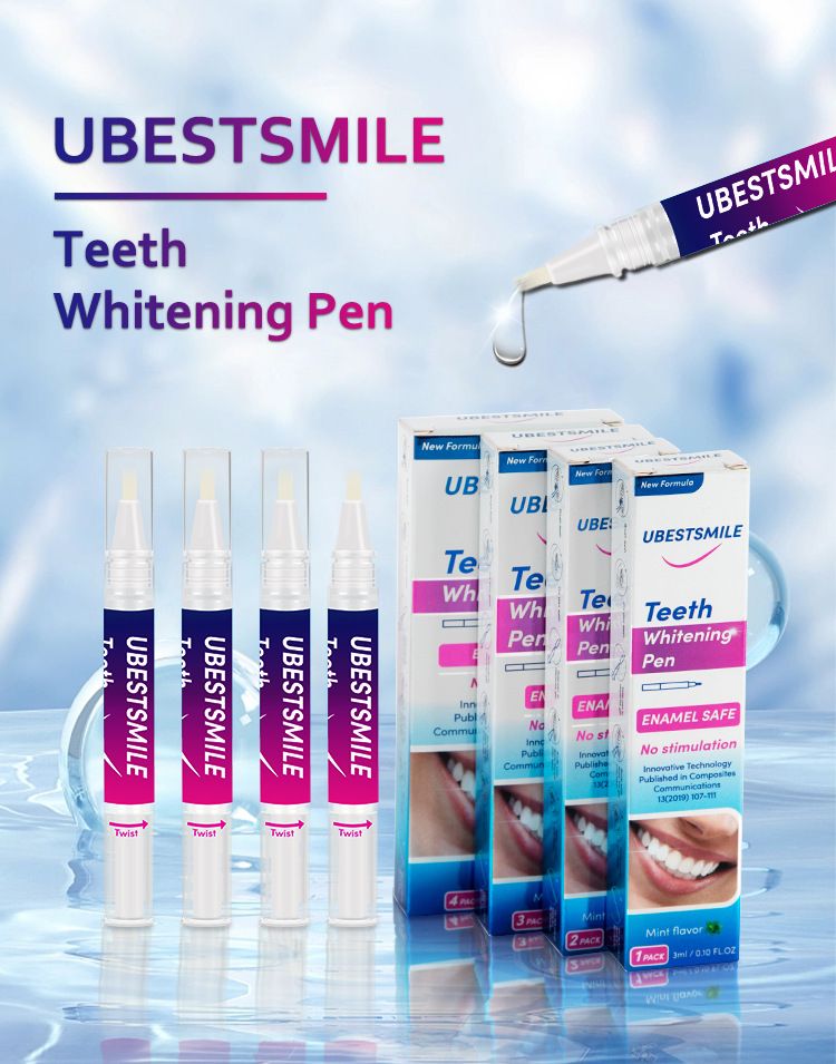 Teeth Whitening Pen (3 Count), No Sensitivity Teeth Whitening Gel, Effective Teeth Whitener, Travel-Friendly Tooth Whitening Pen, Carbamide Peroxide Tooth Bleaching Gel for Adults