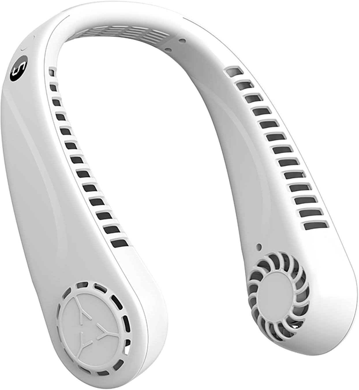 Portable Hanging Neck Fan,Battery Operated Bladeless Neck Fan,Rechargeable Personal Cooling Fan,Wearable Personal Neck Fan with 3 Wind Speeds for Office Sports Traveling Unique Gift
