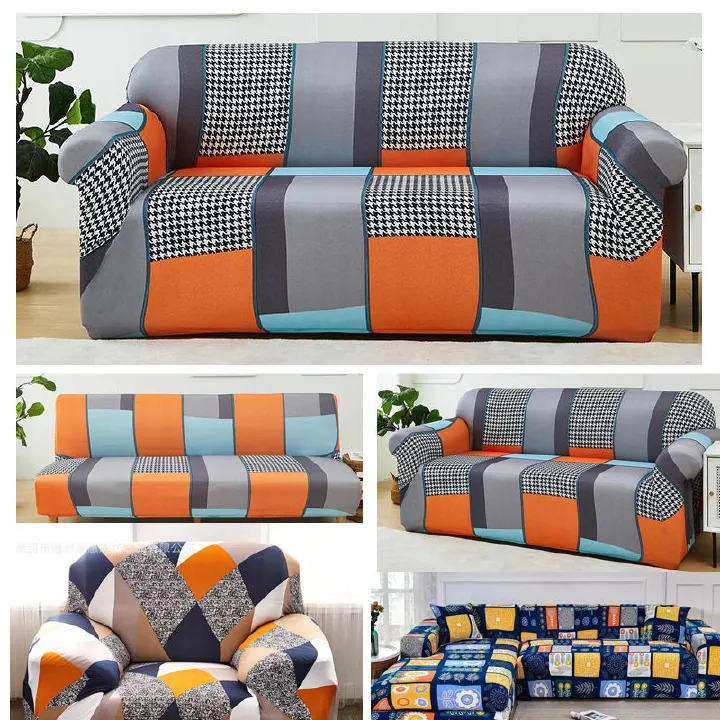 Sofa Slipcovers Sectional Elastic Stretch Sofa Cover Pillow case Sofa Slipcover with Anti-Slip Foams, Washable Furniture Protector for Kids, Pets for Living Room Couch Cover L shape Armchair Cover