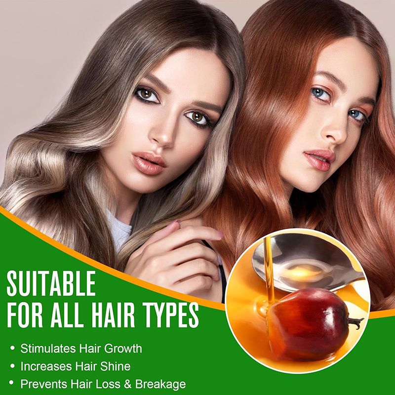 Batana Oil for Hair Growth 60ml, 100% Pure & Natural Batana Hair Oil, Prevent Hair Loss, Batana Oil from Honduras, Batana Oil for Men & Women for Thicker & Stronger Hair
