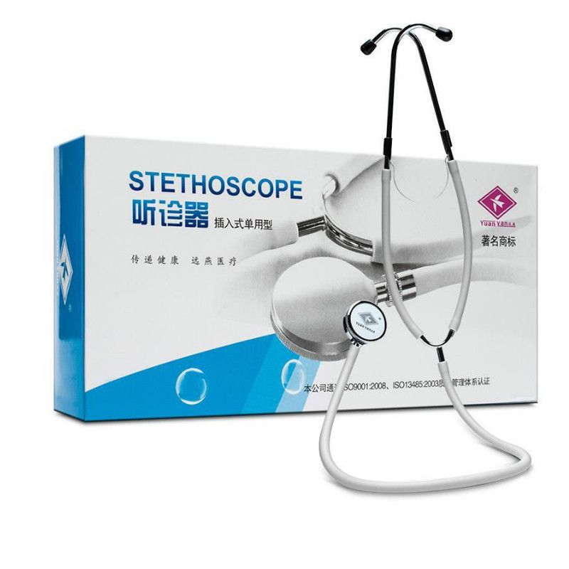 Single Head Stethoscope for Doctors/Nurses/Nursing School Students, Medical and Home Use with Accessories Name Tag, FSA HSA Eligible