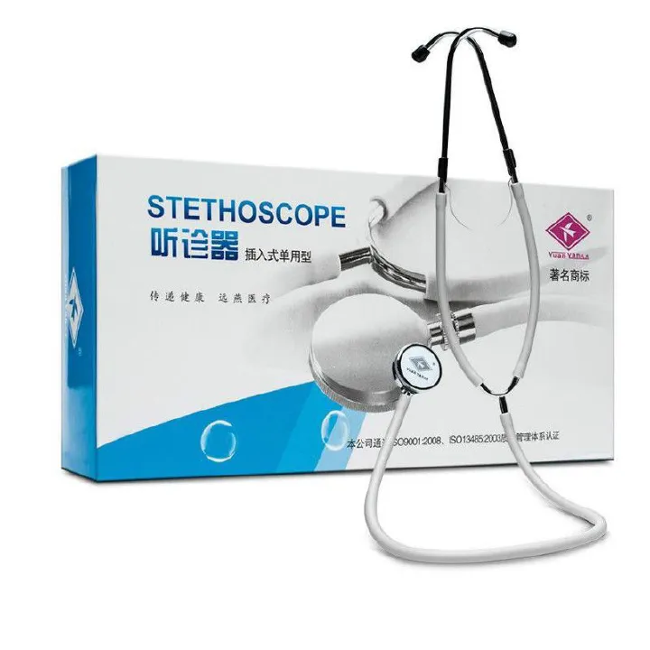 Single Head Stethoscope for Doctors/Nurses/Nursing School Students, Medical and Home Use with Accessories Name Tag, FSA HSA Eligible