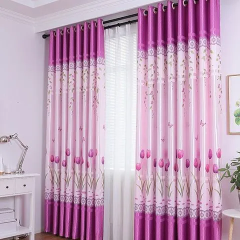 2pcs Blackout Curtains for Living Room Bedroom Window Curtain Panels Room Darkening Thermal Insulated Excluding bars and sheers
