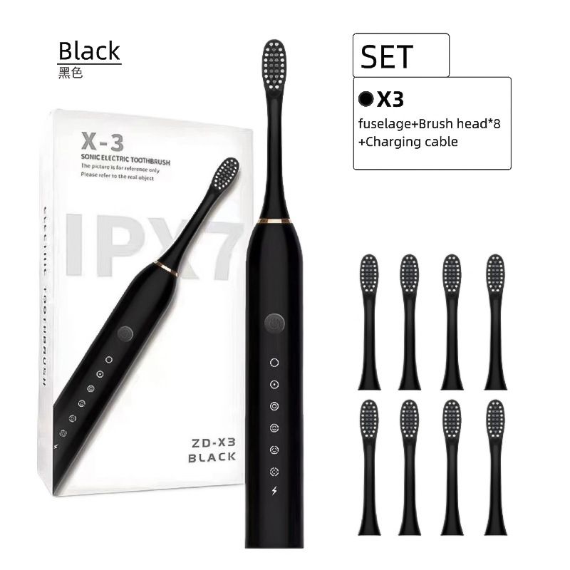 Electric Toothbrush with 8 Brush Heads for Teen Boys Girls USB Rechargeable Sonic Toothbrush 42000 VPM Whitening 6 Cleaning Modes 2 Min Smart Timer 60 Days Endurance