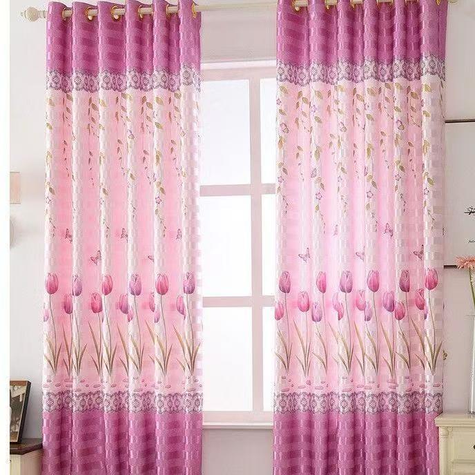 2pcs Blackout Curtains for Living Room Bedroom Window Curtain Panels Room Darkening Thermal Insulated Excluding bars and sheers
