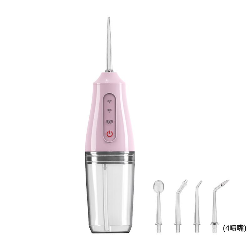 Water Flossers for Teeth Cordless Rechargeable Dental Oral Irrigator Water Jet for Teeth Braces Care with 4 Jet Tips for Travel and Home Use