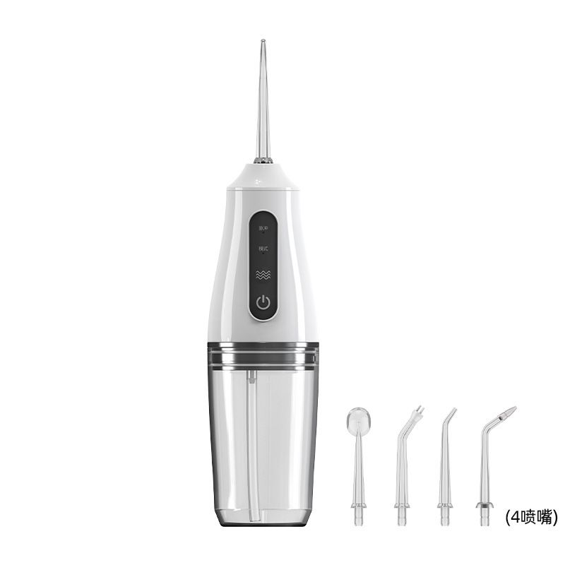 Water Flossers for Teeth Cordless Rechargeable Dental Oral Irrigator Water Jet for Teeth Braces Care with 4 Jet Tips for Travel and Home Use