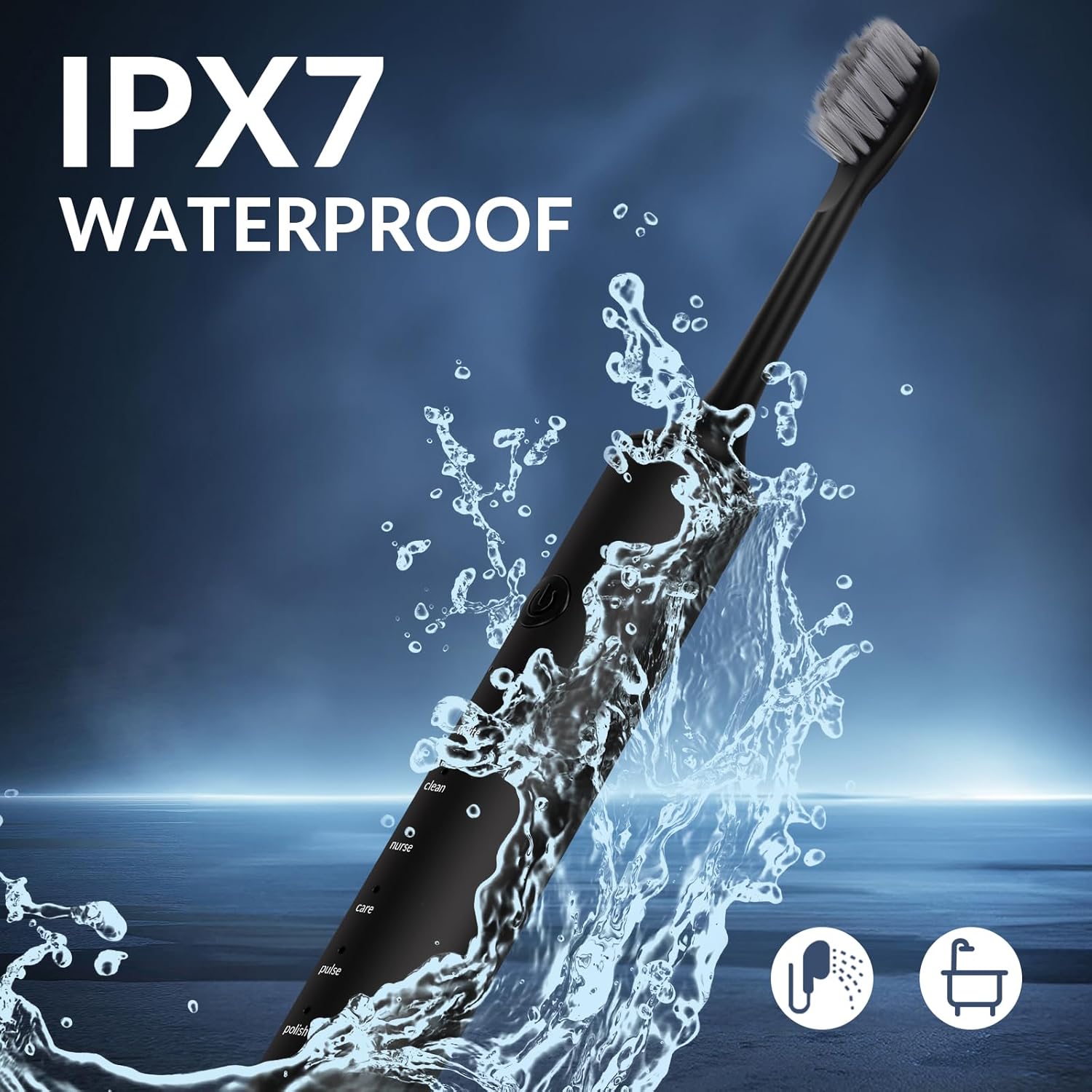 Electric Toothbrush for Adults, Rechargeable Toothbrush 6 Powerful Modes with 3 Intensity Levels,4 Soft Brush Heads