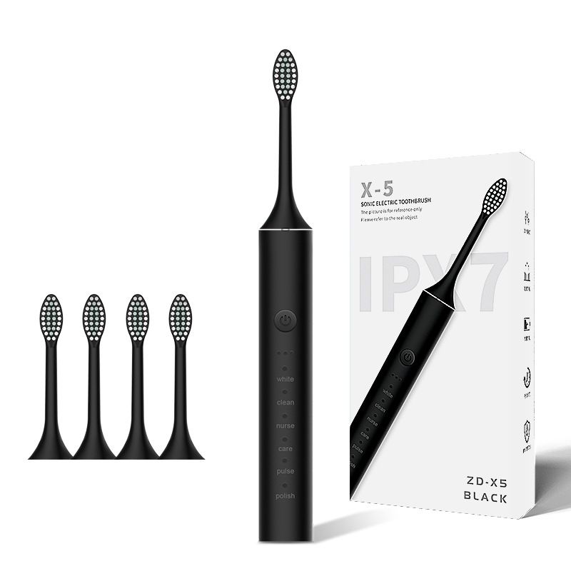 Electric Toothbrush for Adults, Rechargeable Toothbrush 6 Powerful Modes with 3 Intensity Levels,4 Soft Brush Heads