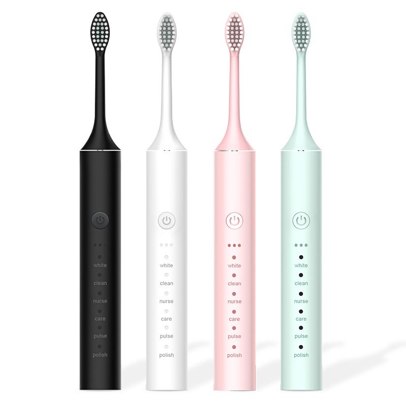 Electric Toothbrush for Adults, Rechargeable Toothbrush 6 Powerful Modes with 3 Intensity Levels,4 Soft Brush Heads