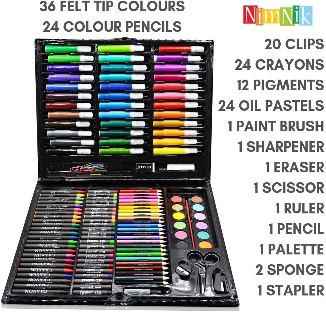 150 pcs Drawing Kit Painting Art Set  Kids Arts Sets  Art Supplies Coloring Set for for Girls Boys Artist Drawing Kits