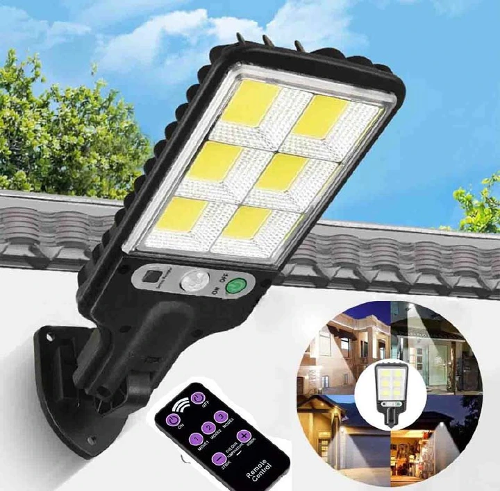Led Solar Street Lights Outdoor,225COB  Remote Control Wireless Ip65 Motion Sensor Security Wall Light with 3 Modes for Garden, Street, Deck, Yard, Garage, Patio
