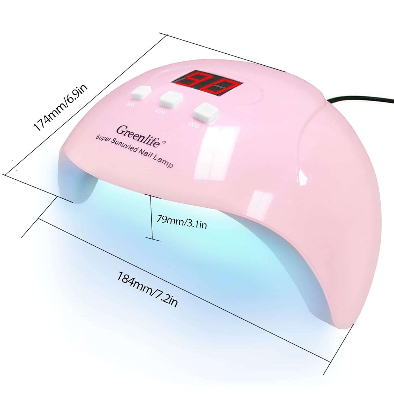 54W Nail Lamp Manicure Set Nail Polish Kit With UV Nails Drying Lamp Polish Set Soak Off Manicure Tools Set Gel Nail Kits All Seasons Professional Gel Manicure Kit DIY at Home Gifts for Women