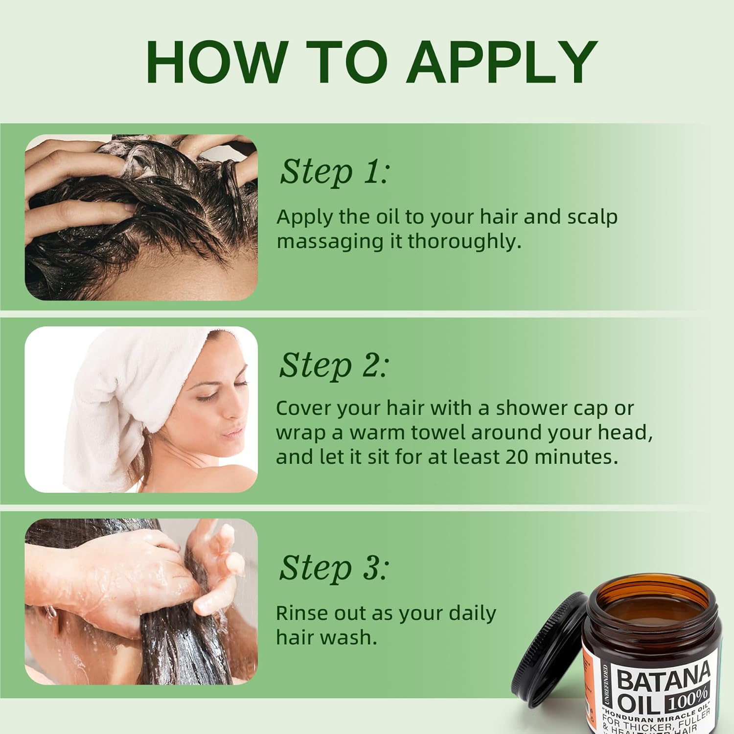 Batana Oil for Hair Growth, Natural Hair Growth Oil, Prevent Hair Loss and Enhances Thickness, Batana for Hair-Thickness, Nourishes and Strengthens