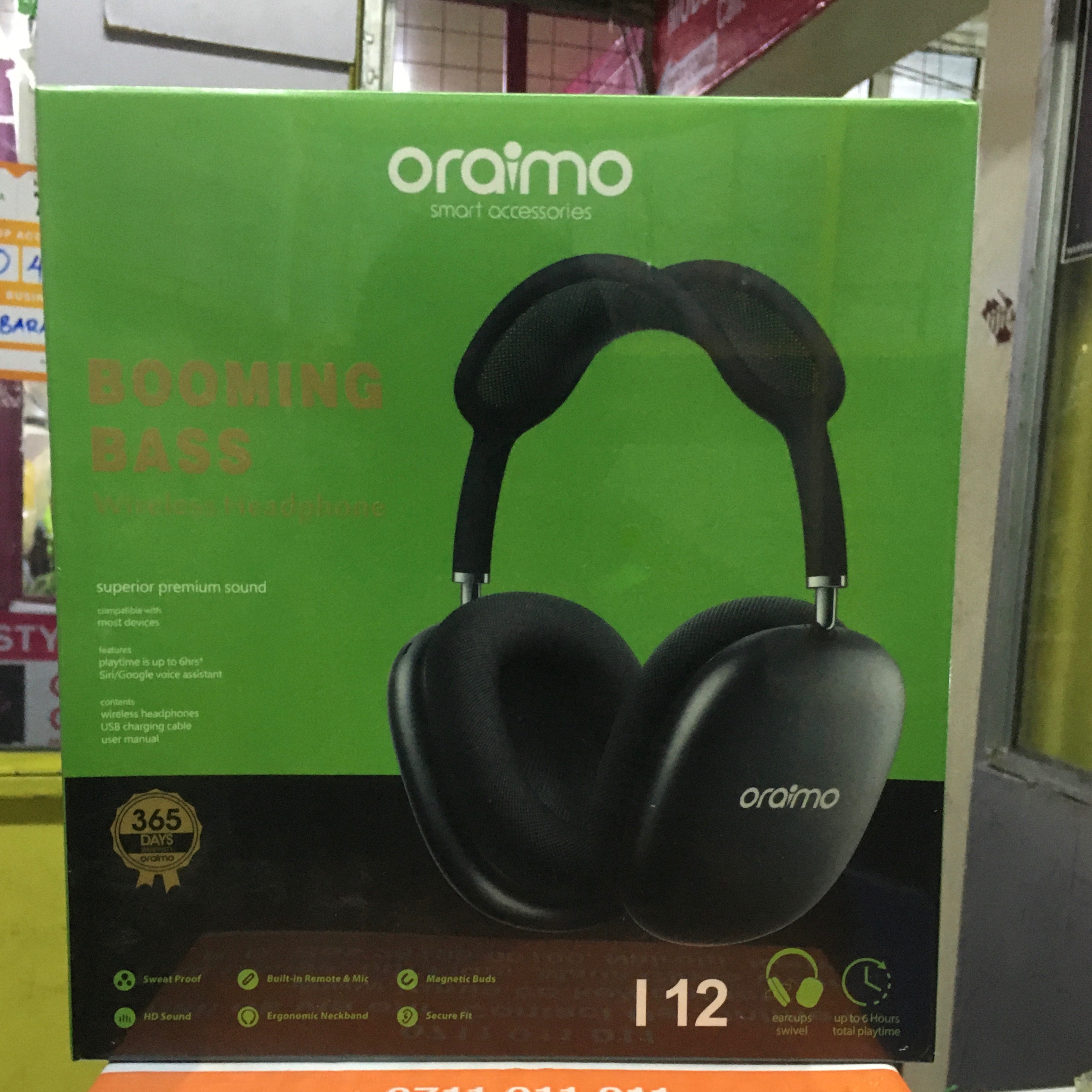 Oraimo-Over the Ear Bluetooth Wireless Headphone