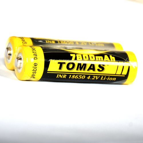 Tomas 18650 4.2V AND 3.7V RECHARGEABLE BATTERY 7800MAH AND 8000MaH