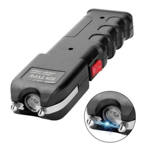 Self Defense Electric Flashlight Torch 928 Type + FREE Bag– High-Power Self-Defense Stun Torch with LED Light