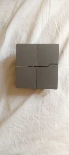 2-Gang Executive Wall Switch – Modern Flat Panel Design with LED Indicator