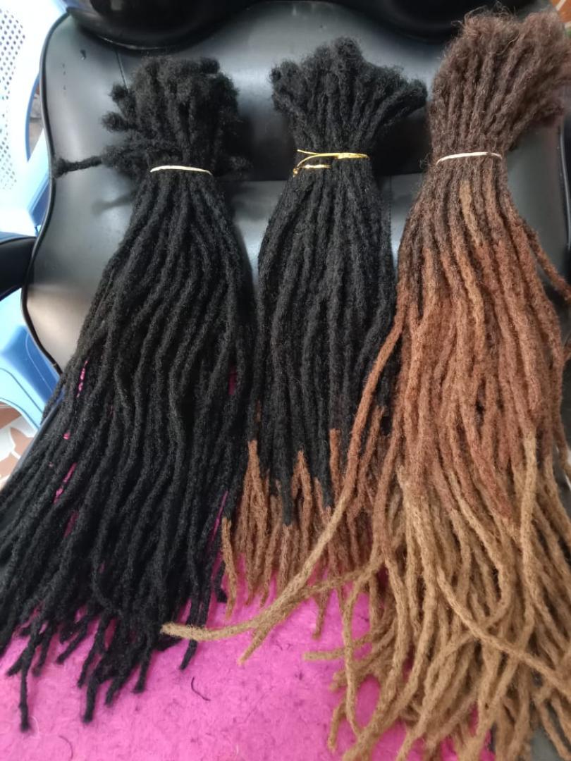 Women's Artificial Synthetic Dreadlock Crochet Hair Extensions 70Pcs Shoulder Length 13inches,  Bra Length 18 Inches, Middle Back Length 22 inches, Butt Length 32 inches