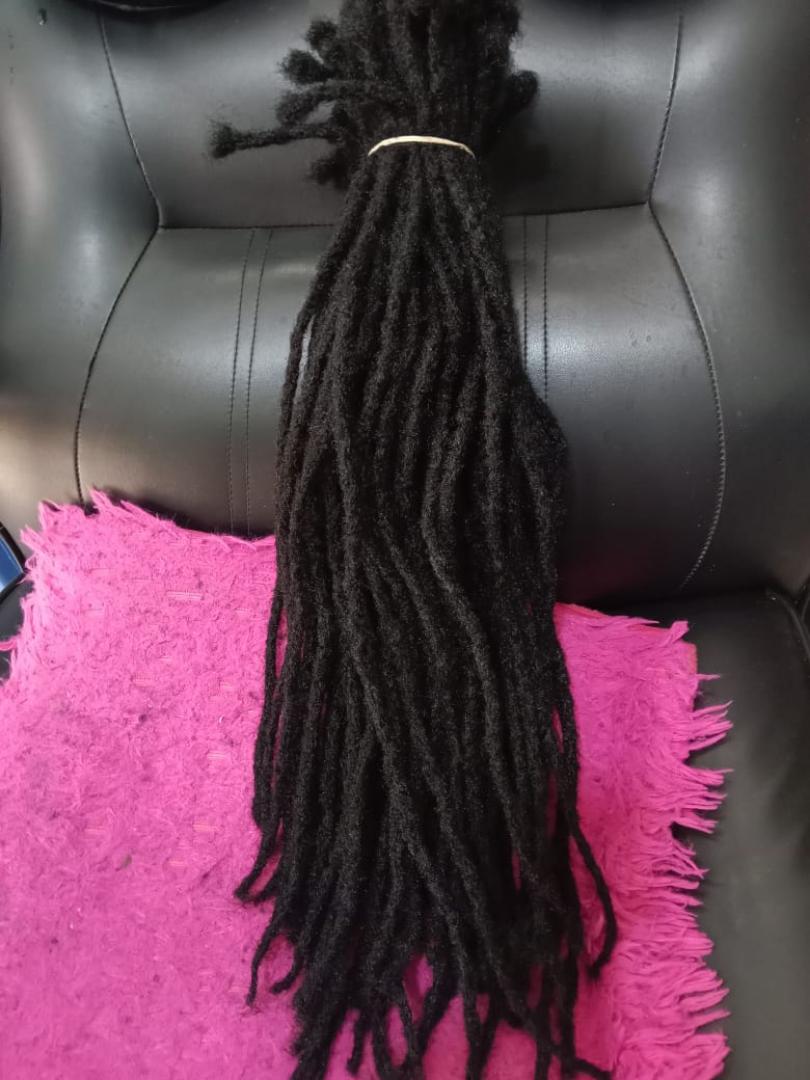 Women's Artificial Synthetic Dreadlock Crochet Hair Extensions 70Pcs Shoulder Length 13inches,  Bra Length 18 Inches, Middle Back Length 22 inches, Butt Length 32 inches