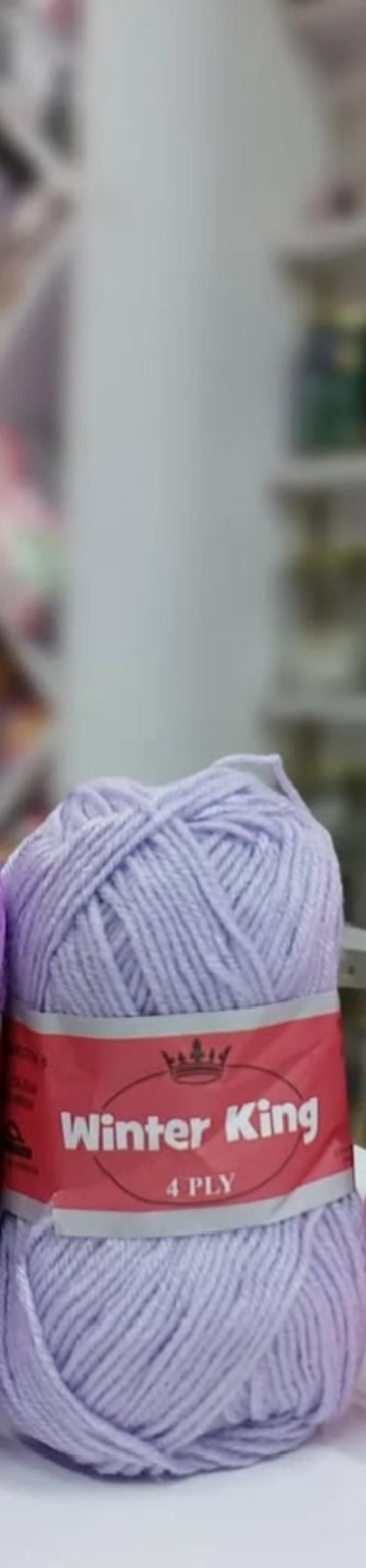 Winter King Yarn 4ply  Medium Thick 100%Acrylic 50g 10PCS