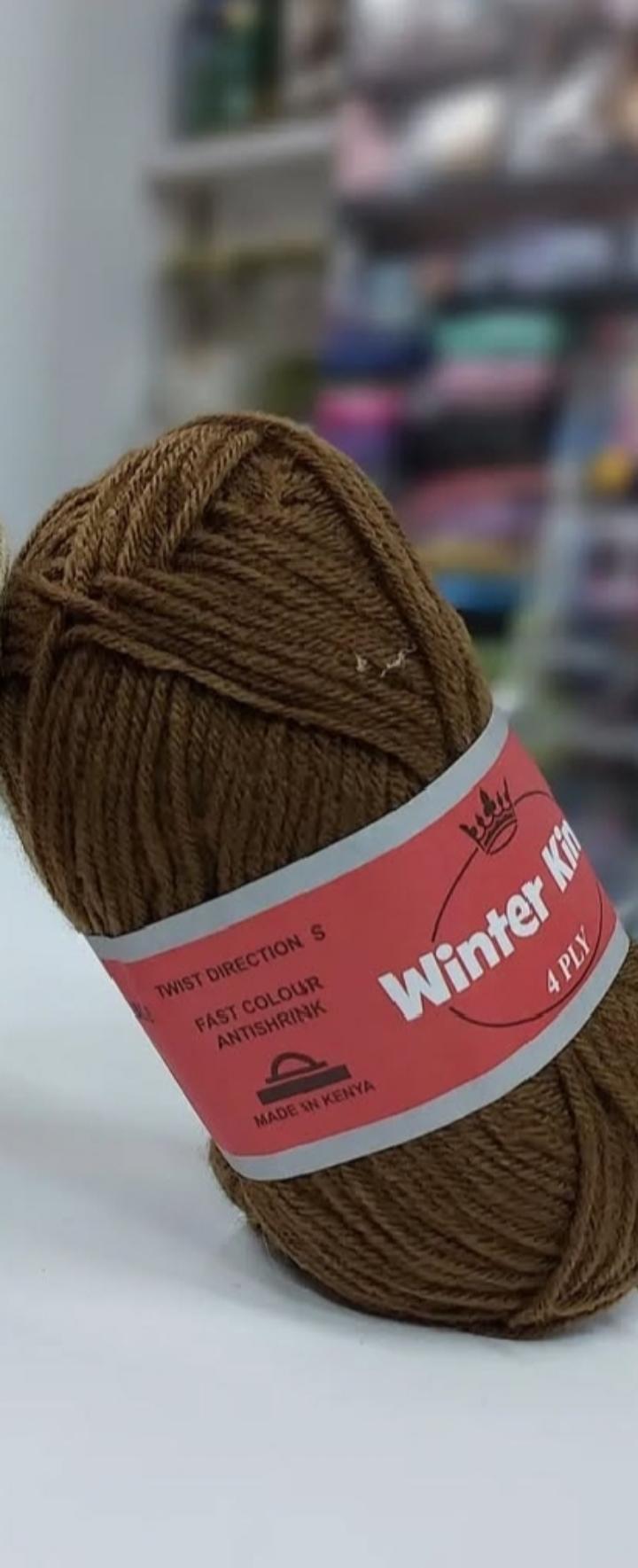 Winter King Yarn 4ply  Medium Thick 100%Acrylic 50g 10PCS
