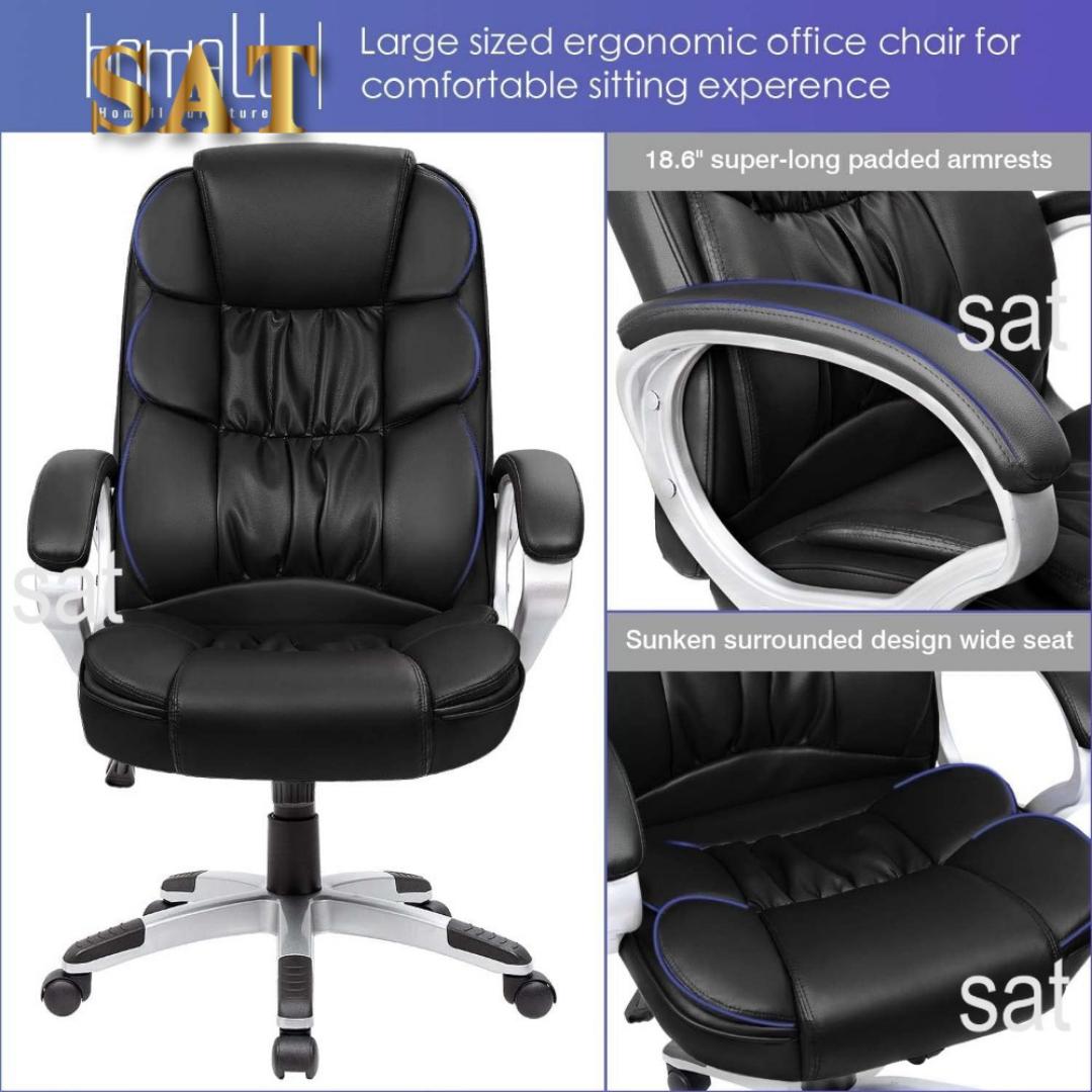 Large Executive Leather Office Chair, Desk Chair, Home Office Chair