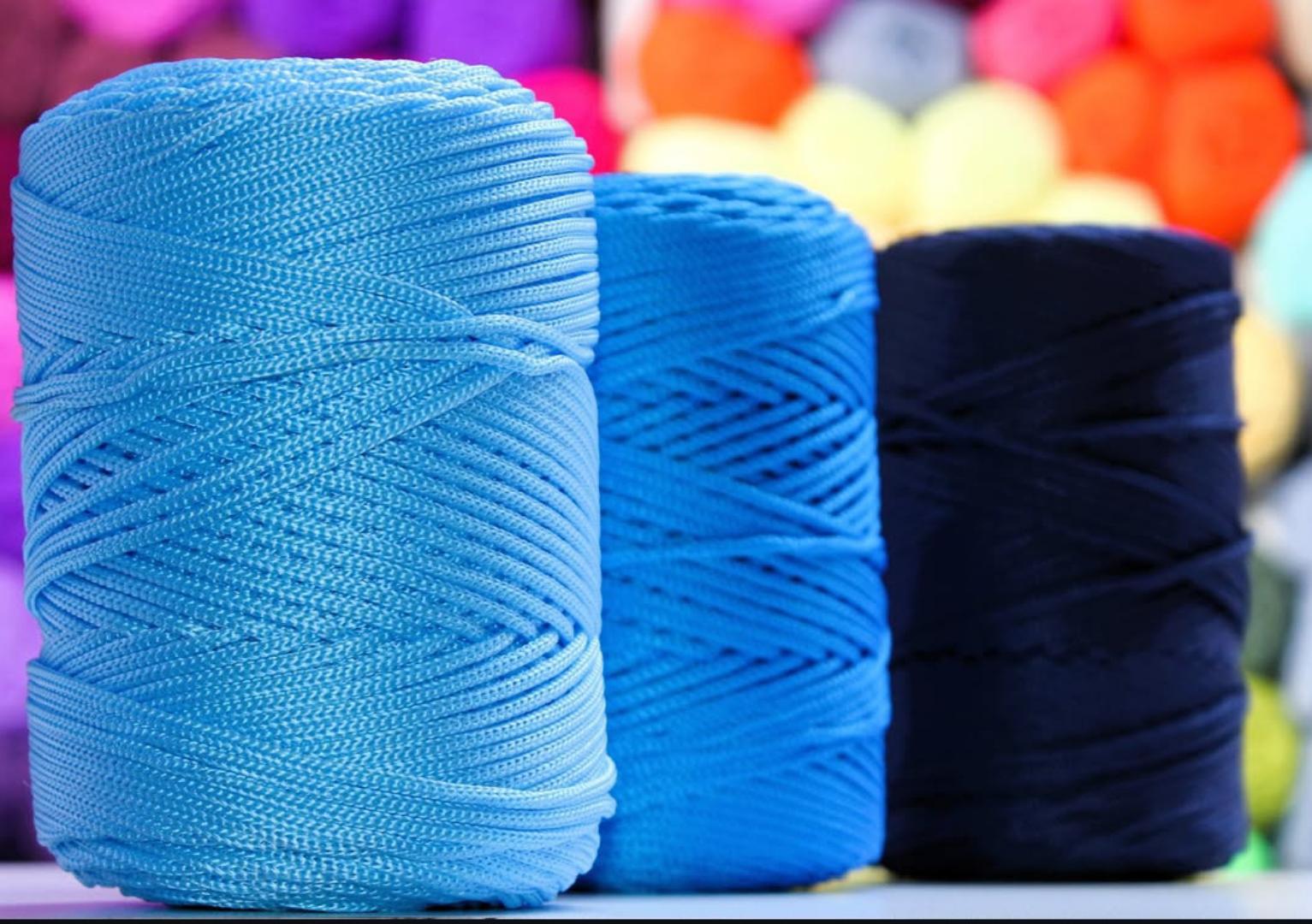 1PC Macramé Polyester Yarn Rope Crochet Bag Cord  Rope Crochet Yarn  Gift for Knitter Yarn for DIY Handbag Hat