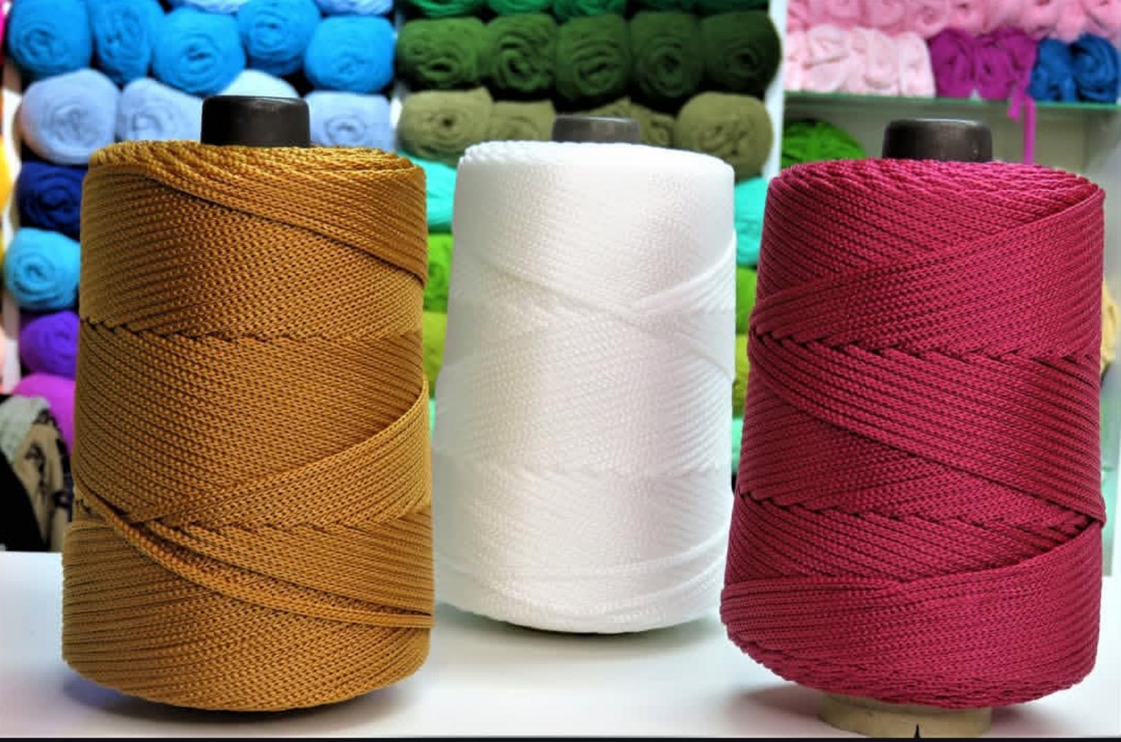 1PC Macramé Polyester Yarn Rope Crochet Bag Cord  Rope Crochet Yarn  Gift for Knitter Yarn for DIY Handbag Hat