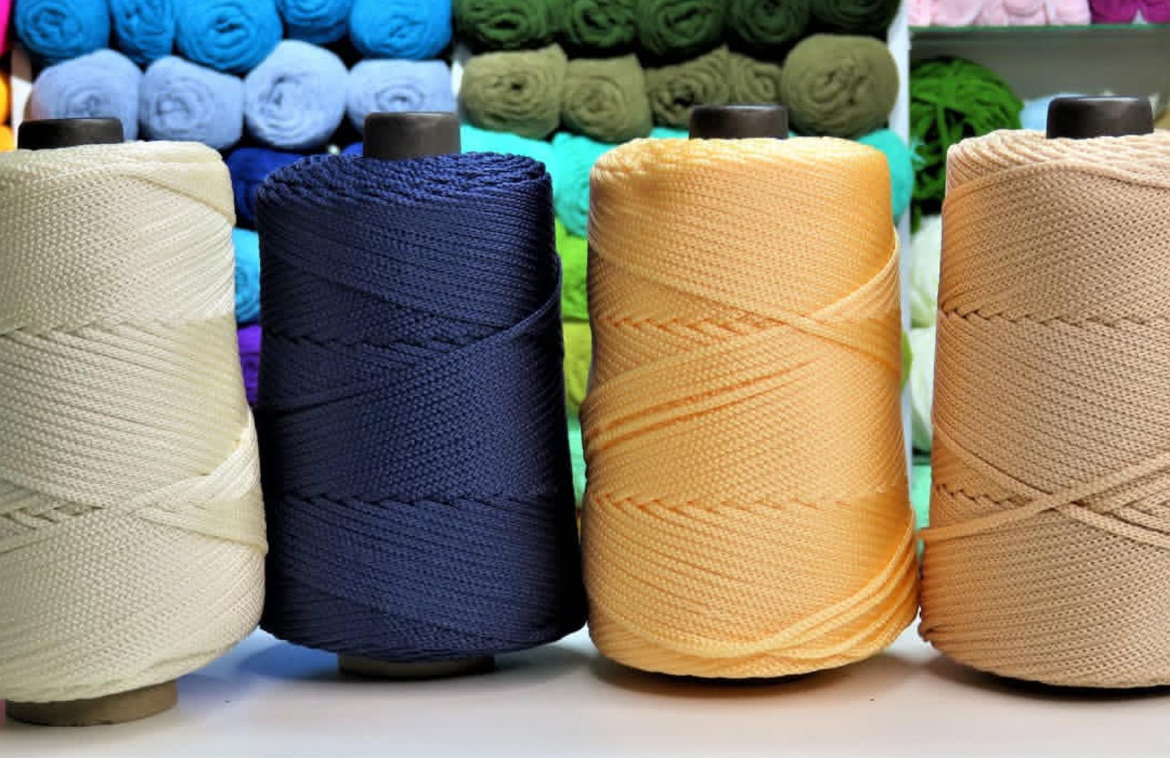 1PC Macramé Polyester Yarn Rope Crochet Bag Cord  Rope Crochet Yarn  Gift for Knitter Yarn for DIY Handbag Hat