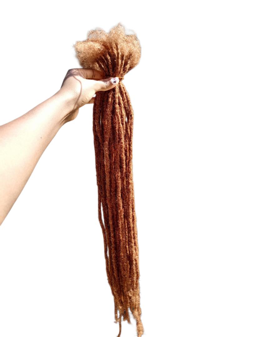 Brown Artificial Synthetic Dreadlock Extensions 70 PCs, Middle back length 21 inches