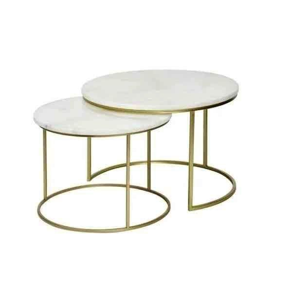 Sierra Round Nesting Coffee Table-2pcs Set