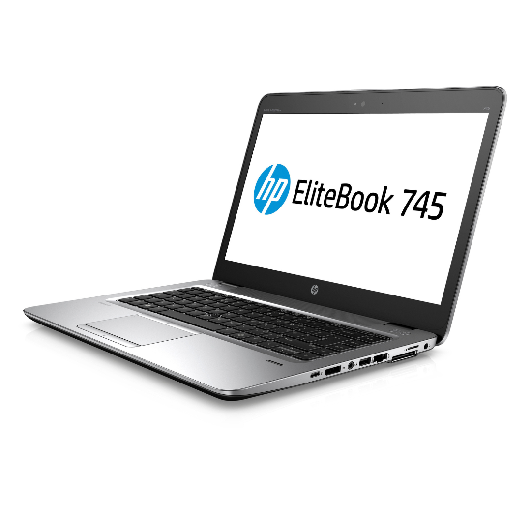 Refurbished HP Elitebook 745 G4 - Intel AMD A10 - 8GB RAM 256GB SSD ROM - 14'' Windows 10 Refurbished Laptop Computer Notebook