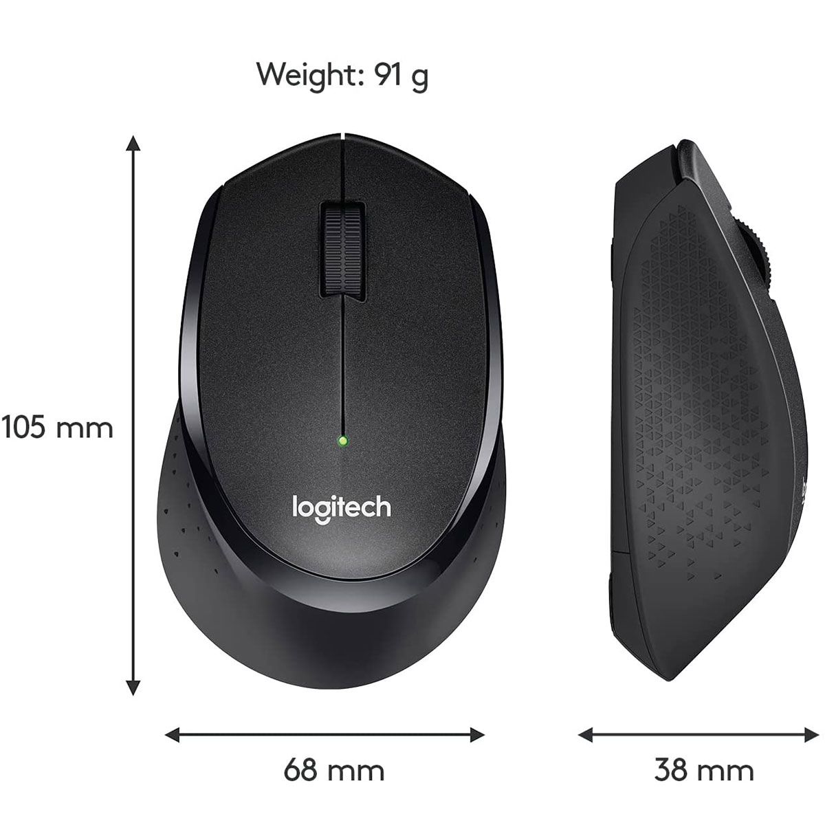 Logitech M330 Silent Plus Wireless Mouse with USB Nano Receiver..silent clicking ,low power usage ,very stlylish mouse (copy)