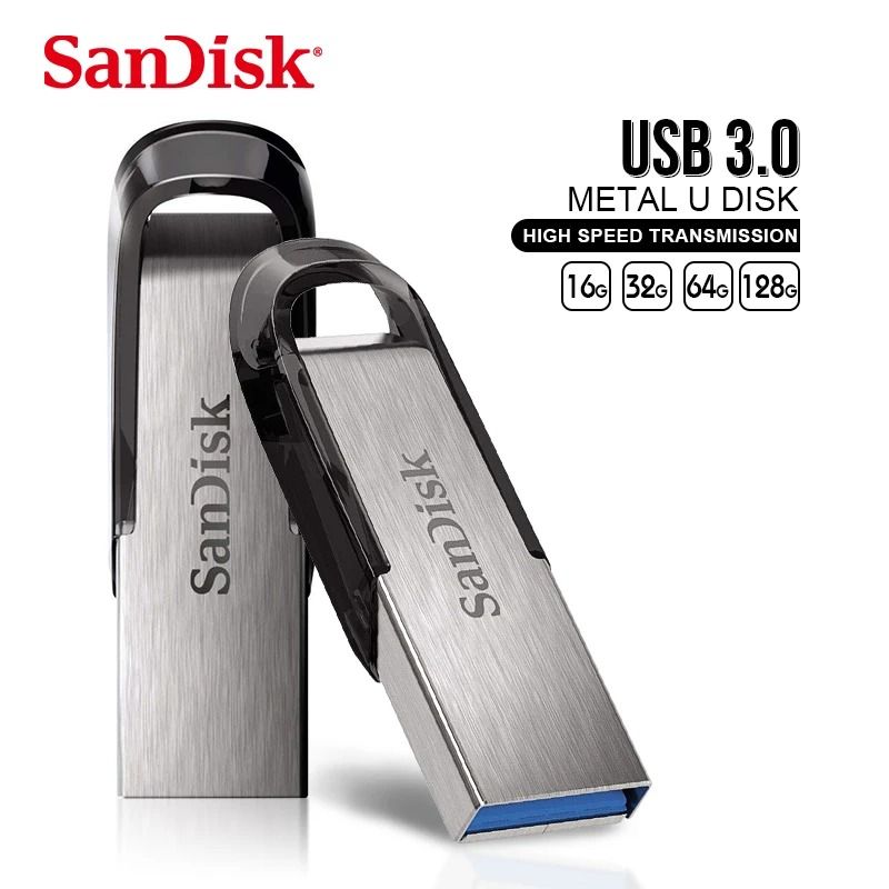 128GB 64GB 32GB 16GB Brand New Original SanDisk 3.0 USB Flash Drive  Flashdisk ULTRA FLAIR Memory Stick Pen Pendrive USB Flash Disk