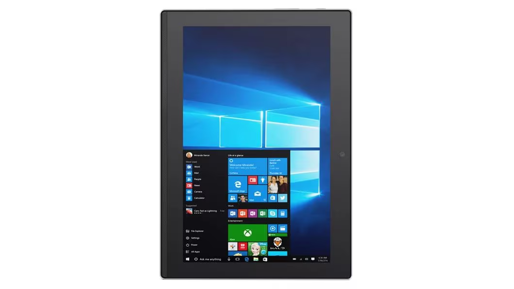 Refurbishhed Lenovo Miix320-101CR Ideapad Tablet Intel ATOM x5-Z8350 4GB Ram 128GB SSD Storage 10.1''INCH windows 10,office 2016 ,windows  Tablet School Tablet