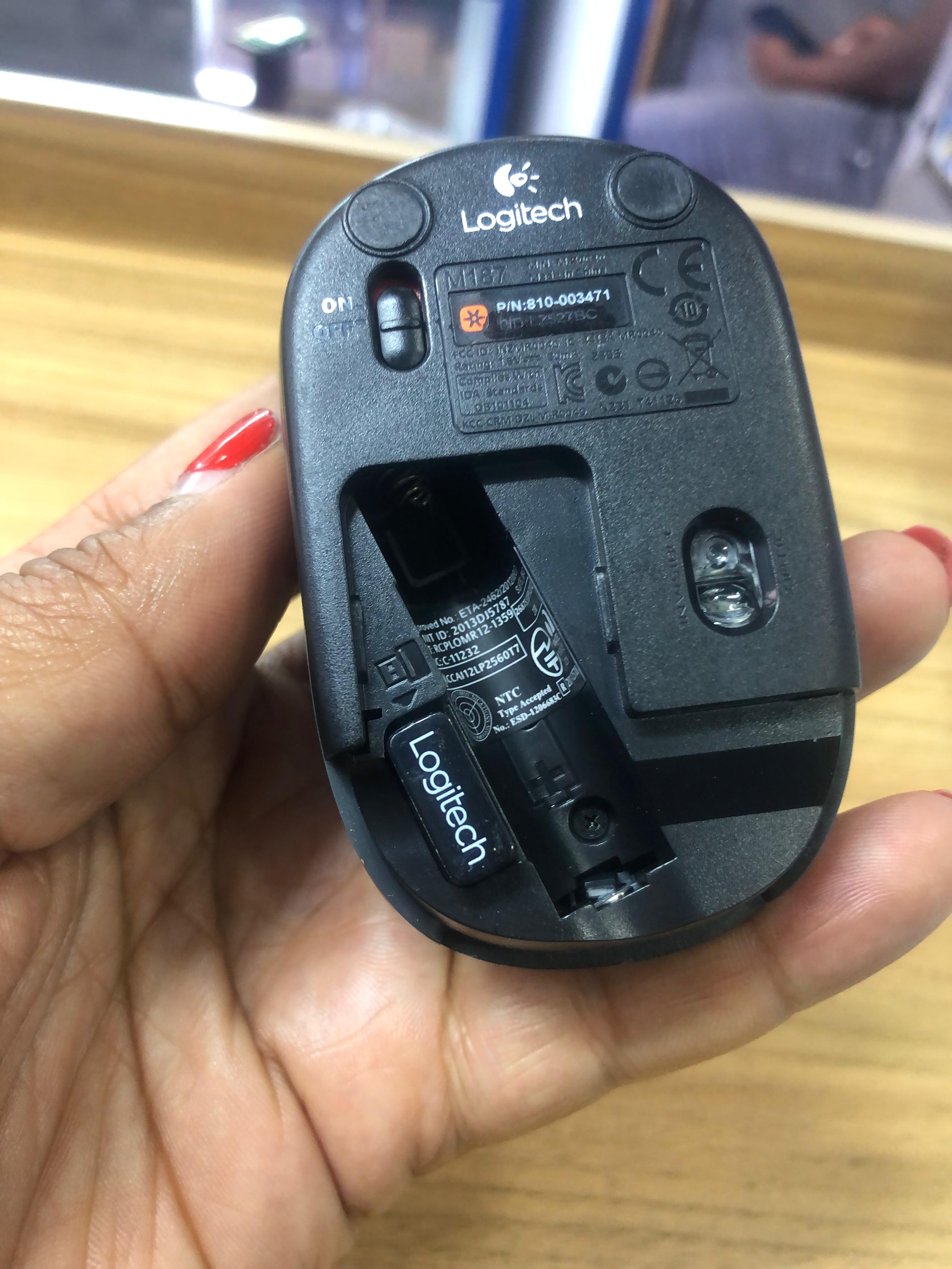 Refurblished logitech wireless mouse m187,slim mouse wireless mouse,Logitech mouse ,Logitech micro mouse m187