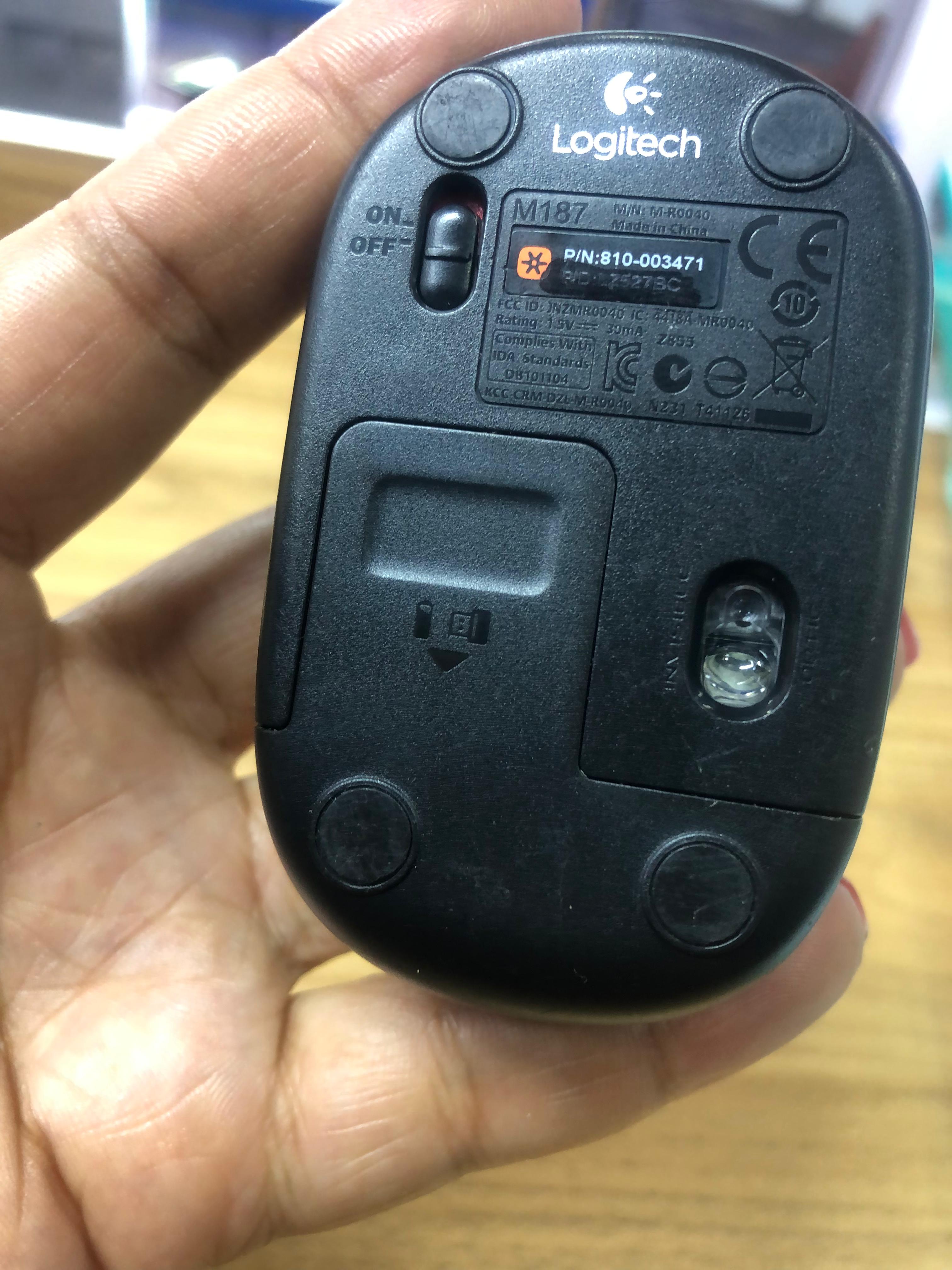 Refurblished logitech wireless mouse m187,slim mouse wireless mouse,Logitech mouse ,Logitech micro mouse m187