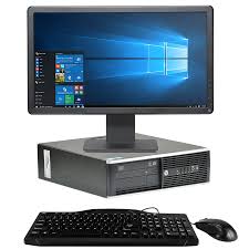 HP complete computer set desktop core i5 2nd gen 8gb 500gb hdd windows 10 pro installed,office 2019, 19 inches wide monitor, Refurblished computer full set desktop.