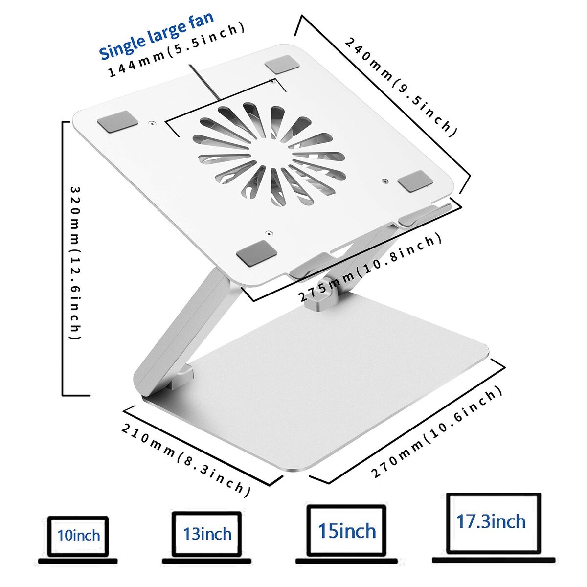 heavy duty Aluminum Laptop Stand With Cooling Fan For IPad Tablet Bracket IPad Notebook,mackbook