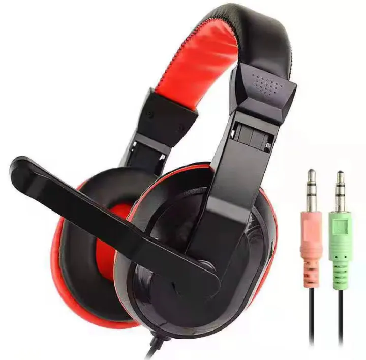 Computer Microphones 3.5MM Wire Luminous Gaming Headset Noise Cancelling Soft Earmuff  Headphones With Microphone For Smartphones PC Play Station 4 and computers