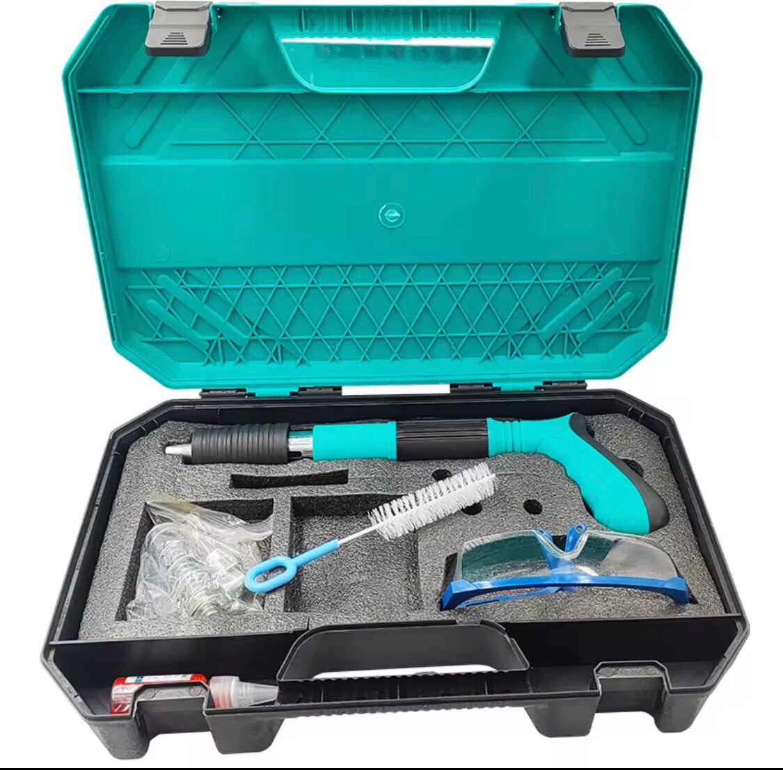 High Quality Small Mini Nail Gun Portable Cordless Small Silenced Gun Concrete Nail Gun,metal nail gun ,good for fixing cctv cameras ..outdoor job ,with 100pcs nail inside and protective glass