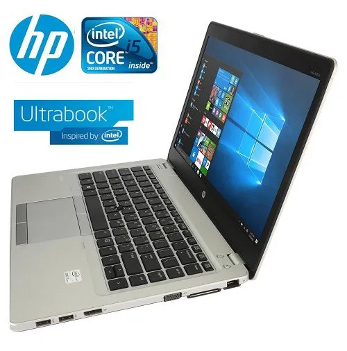 Refurbished HP Elitebook folio 9470M Core I5 4th Generation 8GB Ram 500GB 14 Inch Screen Size Ultra Slim Laptop With Windows 10 and Office 2016